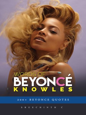 cover image of Words of Beyonce Knowles